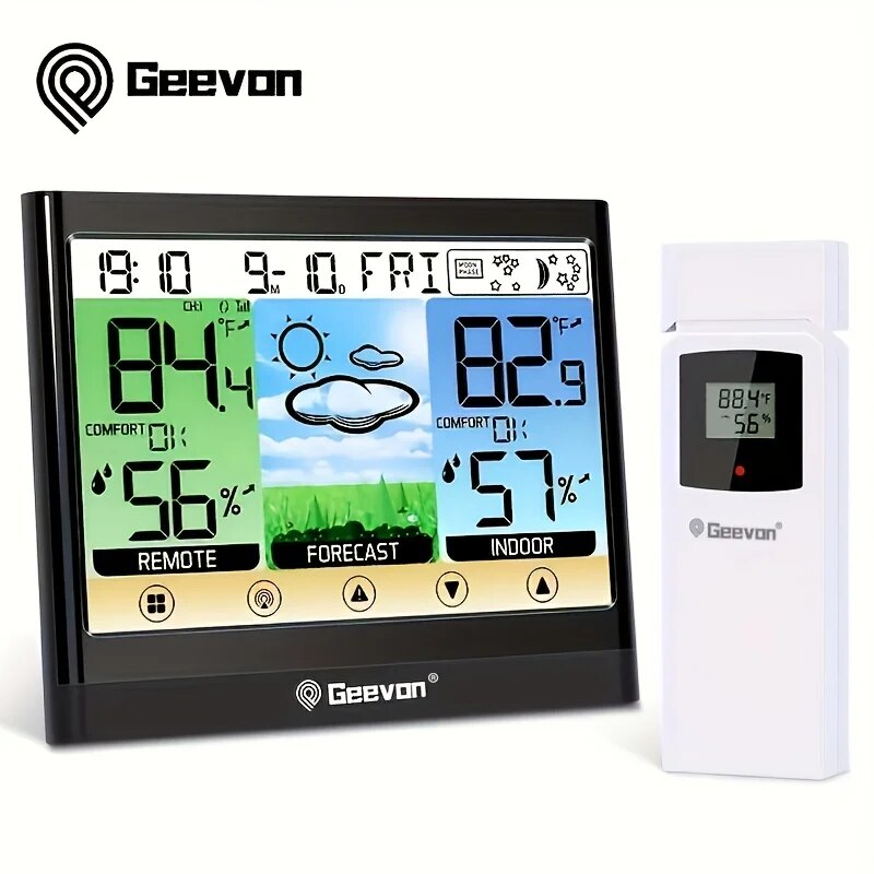 Rain Gauge Digital - Geevon hava İstasyonu kablosuz kapalı açık