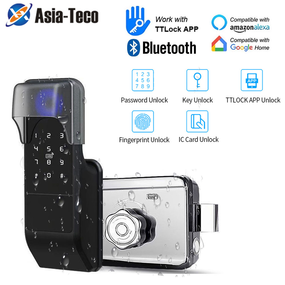 Smart Garden Door Lock - IP65 Su Geçirmez TTLock Parmak İzi