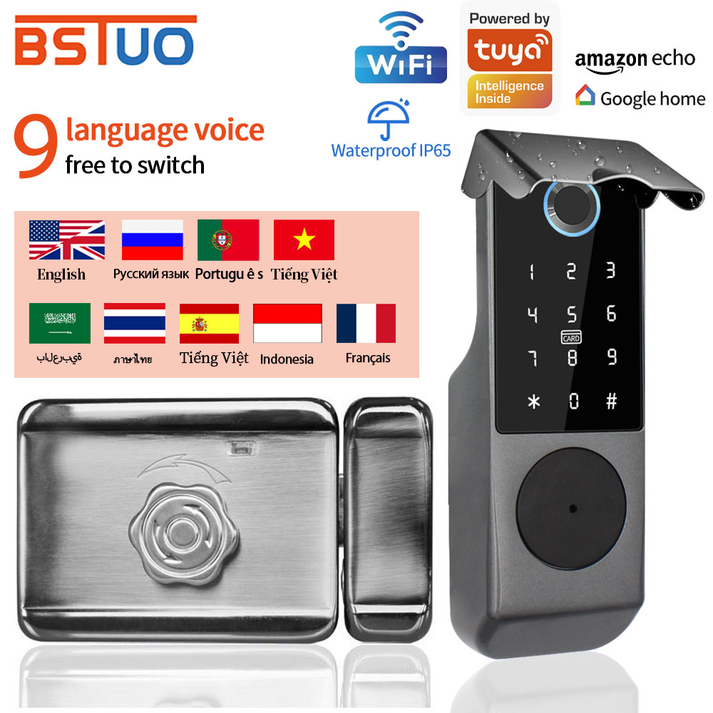 Smart Garden Door Lock - TUYA WIFI Akıllı Kapı Kilidi Parmak