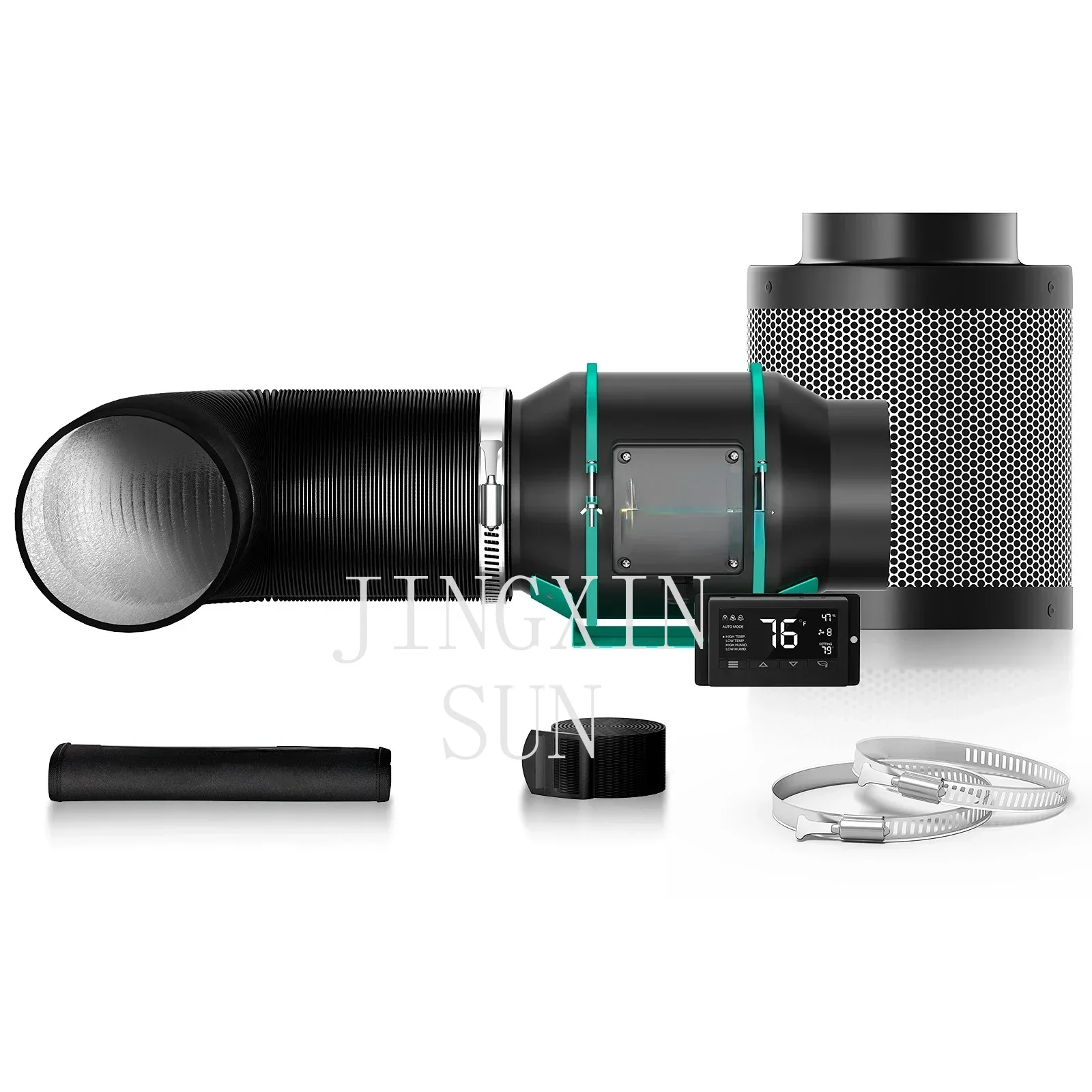 Grow Tent Complete Kit - Sıcak satışlar Komple Endüktörlü Fan 6
