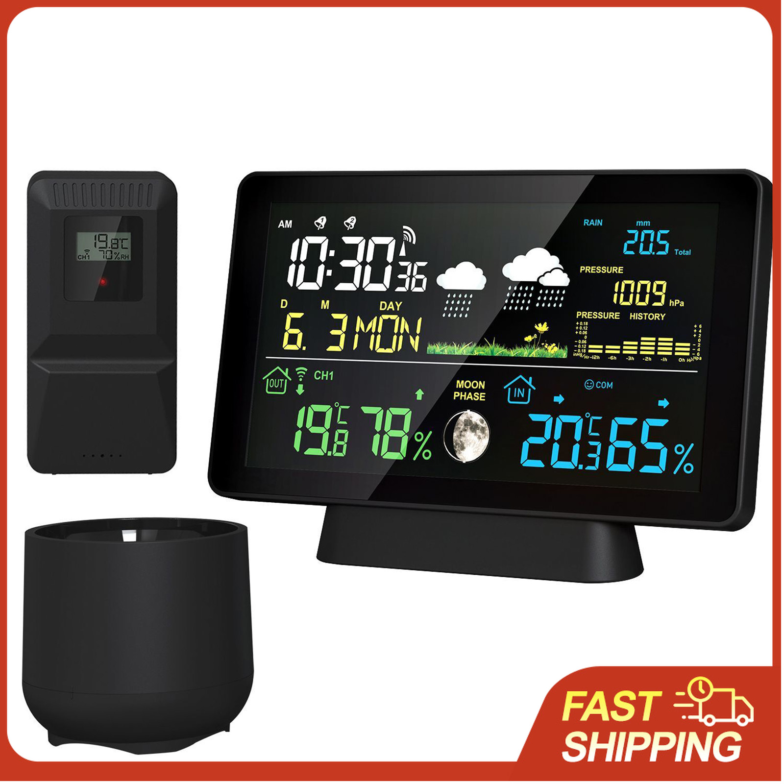 Rain Gauge Digital - Kablosuz Hava Durumu İstasyonu 8'i 1