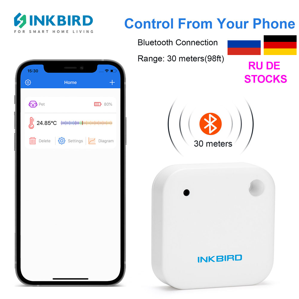 Rain Gauge Digital - INKBIRD IBS-TH2 Bluetooth Manyetik Sıcaklık Sensörü