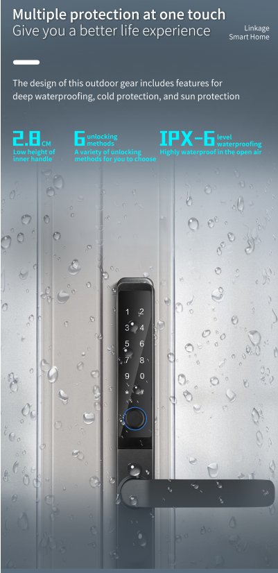 İnce Tasarımlı Akıllı Alüminyu - Smart Garden Door Lock incelemesi ve fiyatı