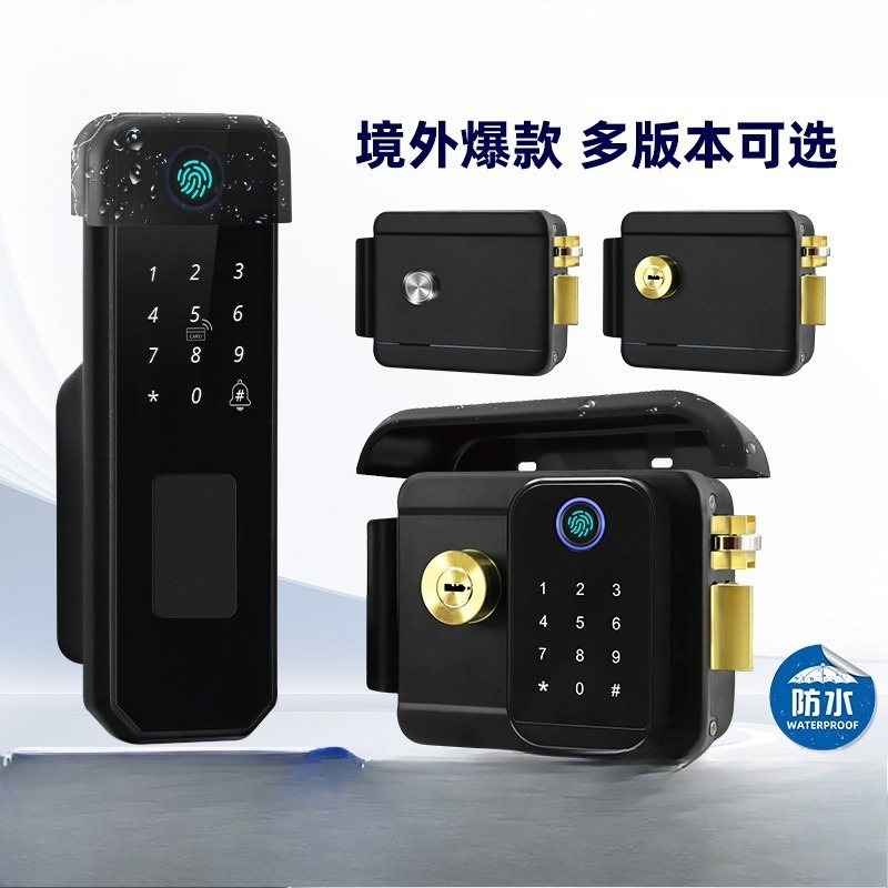 Çift taraflı parmak izi su geç - Smart Garden Door Lock incelemesi ve fiyatı