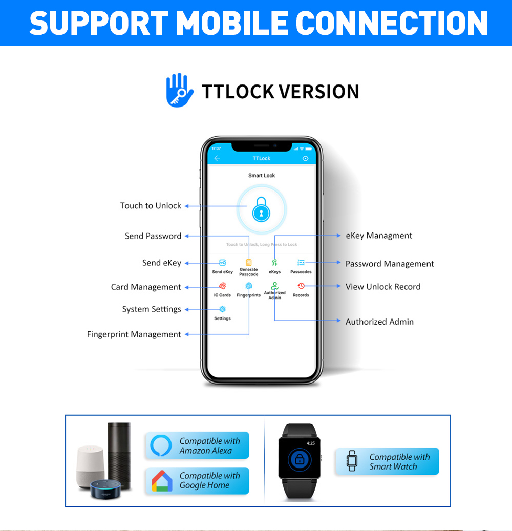 TTLOCK APP açık akıllı kilit ç - Smart Garden Door Lock incelemesi ve fiyatı