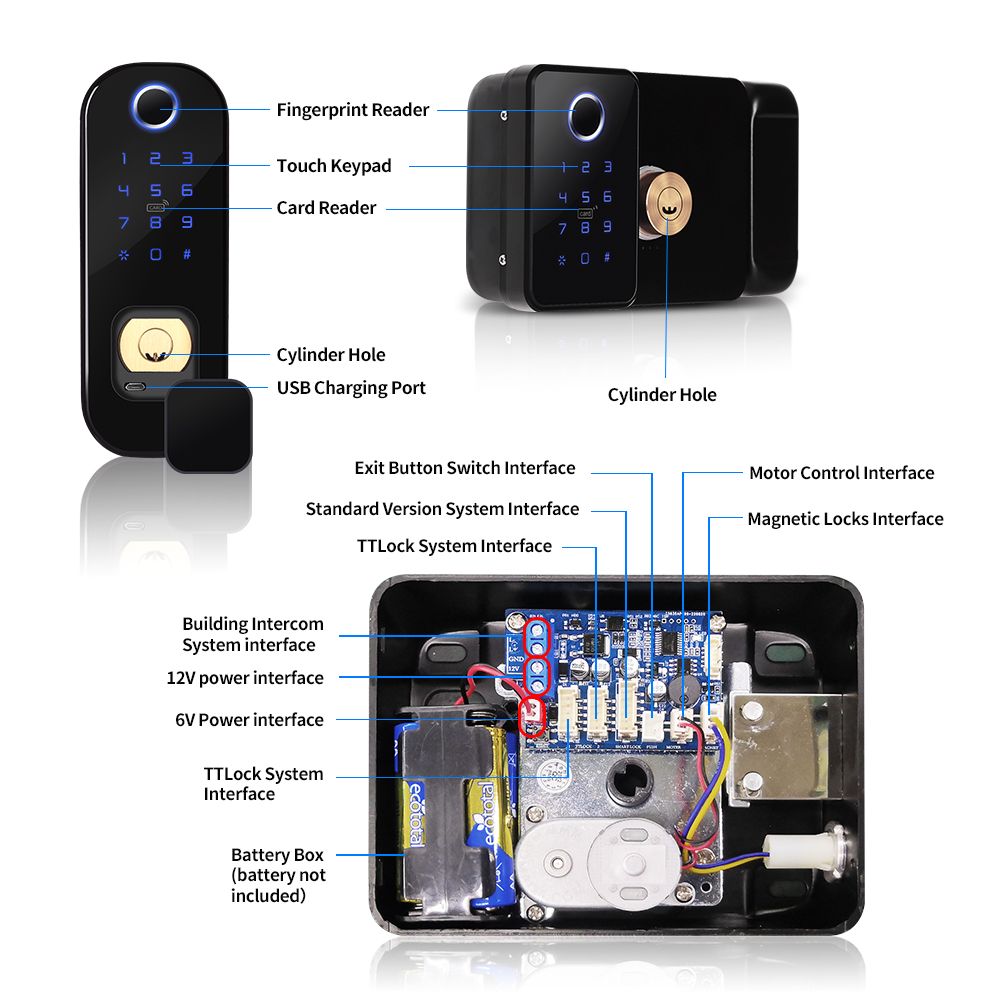 TTLOCK APP açık akıllı kilit ç - Smart Garden Door Lock incelemesi ve fiyatı