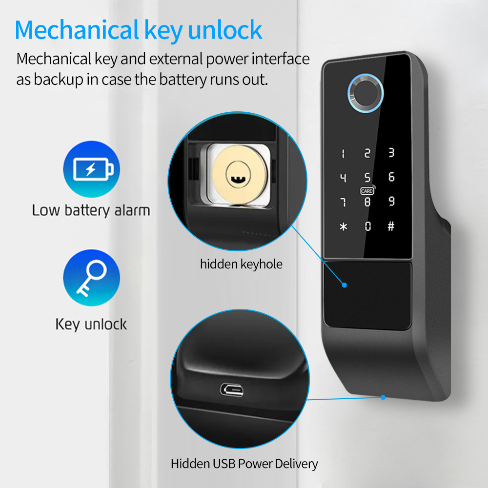 IP65 Su Geçirmez TTLock Parmak - Smart Garden Door Lock incelemesi ve fiyatı