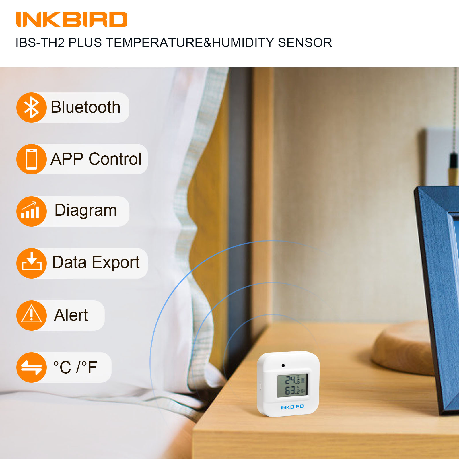 INKBIRD IBS-TH2 artı Bluetooth - Rain Gauge Digital incelemesi ve fiyatı