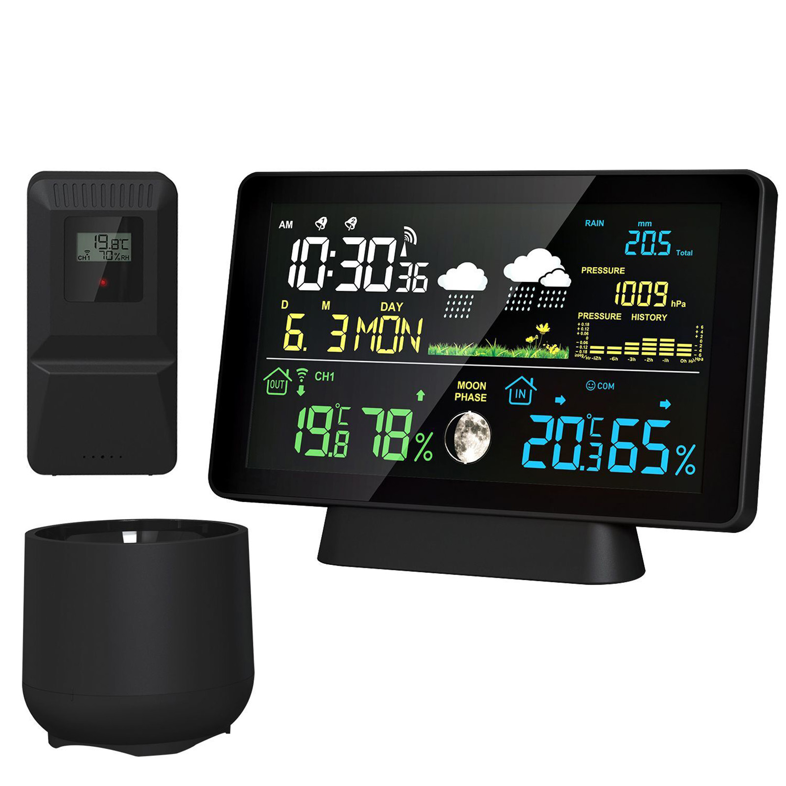 İç Mekan/Dış Mekan Kablosuz Ha - Rain Gauge Digital incelemesi ve fiyatı